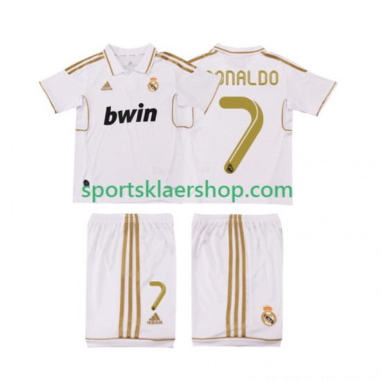 Real Madrid drakt Cristiano Ronaldo 7 2012 Retro Hjemmetrøye Kort erm 2011 , Barnesett