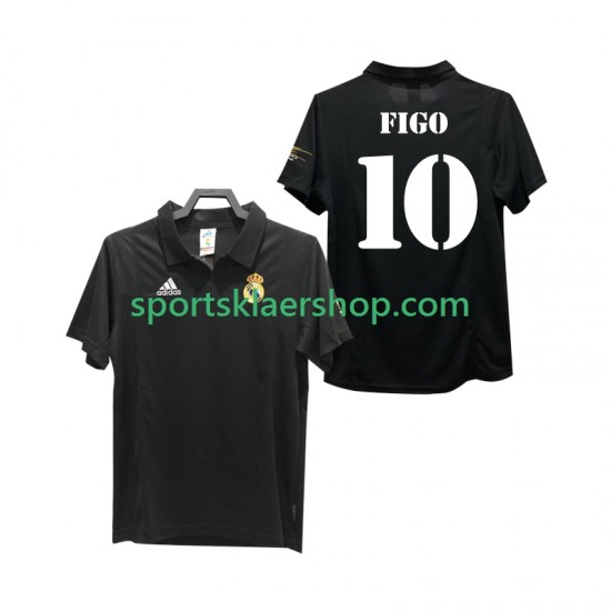 Real Madrid drakt FIGO 10 2002 2003 Retro Bortetrøye Kort erm , Herre