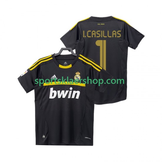 Real Madrid drakt I.CASILLAS 1 2012 Keeper Retro Bortetrøye Kort erm 2011 , Herre