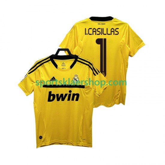 Real Madrid drakt I.CASILLAS 1 2012 Keeper Retro Hjemmetrøye Kort erm 2011 , Herre