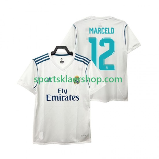 Real Madrid drakt MARCELD 12 2017 2018 Retro Hjemmetrøye Kort erm , Herre