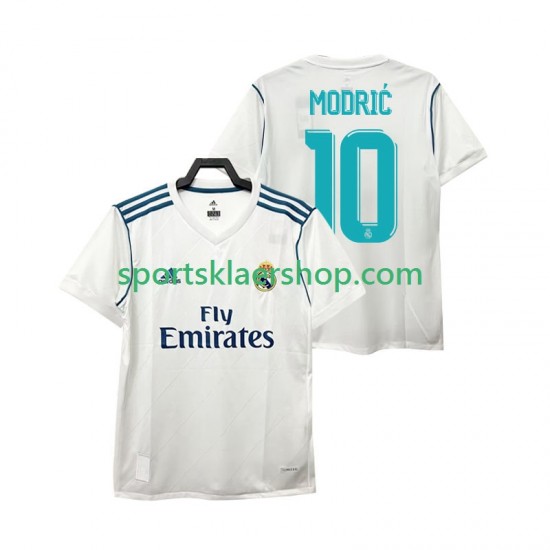 Real Madrid drakt Modrić 10 2017 Retro Hjemmetrøye Kort erm , Herre