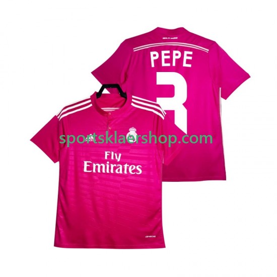 Real Madrid drakt PEPE 3 2014 2015 Retro Bortetrøye Kort erm , Herre