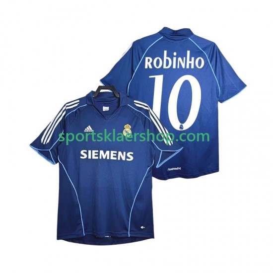 Real Madrid drakt ROBINHO 10 2005 Retro Bortetrøye Kort erm 2006 , Herre