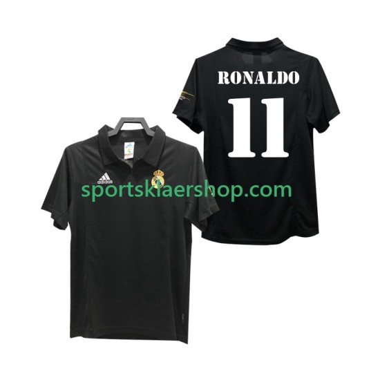 Real Madrid drakt RONALDO 11 2002 2003 Retro Bortetrøye Kort erm , Herre