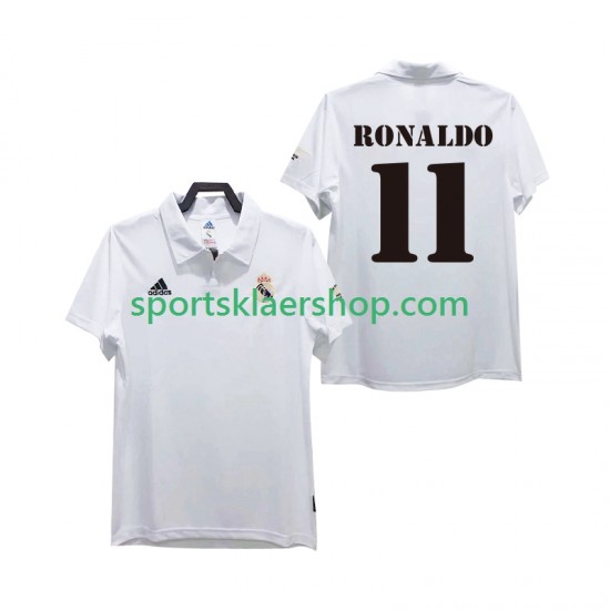 Real Madrid drakt RONALDO 11 2002 2003 Retro Hjemmetrøye Kort erm , Herre