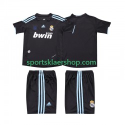 Real Madrid drakt 2009 Retro Bortetrøye Kort erm 2010 , Barnesett