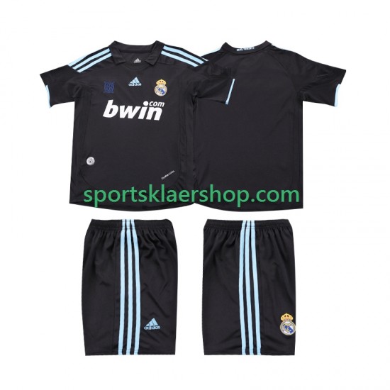 Real Madrid drakt 2009 Retro Bortetrøye Kort erm 2010 , Barnesett
