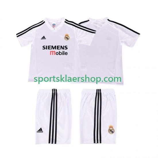 Real Madrid drakt 20025 Retro Hjemmetrøye Kort erm 2004 , Barnesett