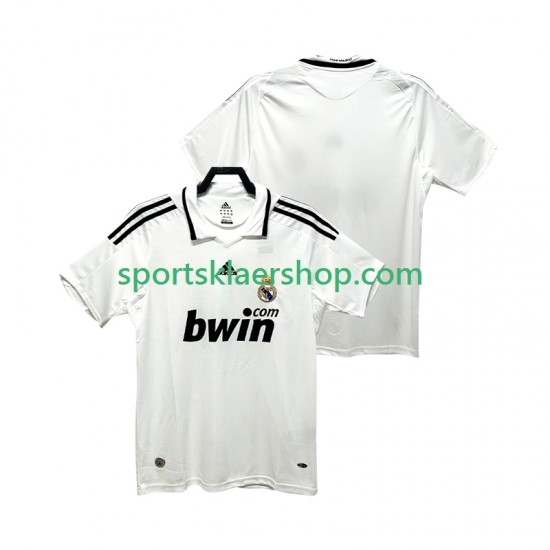 Real Madrid drakt 2009 Retro Hjemmetrøye Kort erm 2008 , Herre
