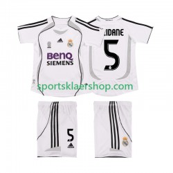 Real Madrid drakt ZIDANE 5 2007 Retro Hjemmetrøye Kort erm 2006 , Barnesett