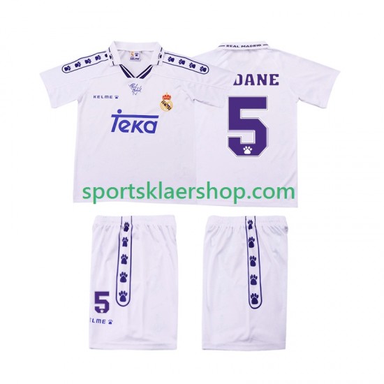 Real Madrid drakt ZIDANE 5 1996 Retro Hjemmetrøye Kort erm 1994 , Barnesett