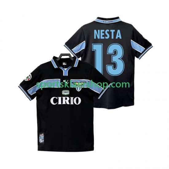 SS Lazio drakt NESTA 13 1998 Retro Bortetrøye Kort erm 1999 , Herre