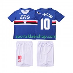 Sampdoria drakt MANCINI 10 1991 Retro Hjemmetrøye Kort erm 1990 , Barnesett