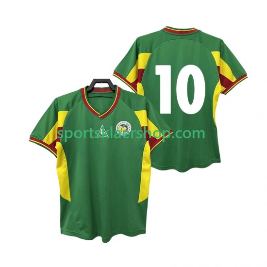 Senegal drakt 10 2002 Retro Bortetrøye Kort erm , Herre
