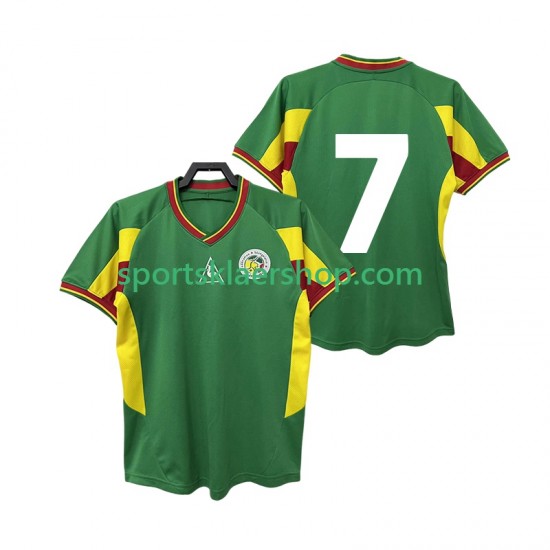 Senegal drakt 7 2002 Retro Bortetrøye Kort erm , Herre