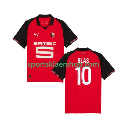 Stade Rennais drakt Ludovic Blas 10 Hjemmetrøye Kort erm 2025-2026 , Herre