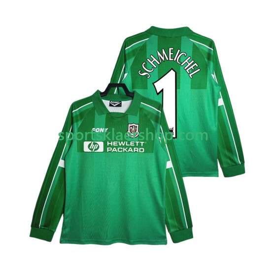 Tottenham Hotspur drakt SCHMEICHEL 1 1997 Keeper Retro Hjemmetrøye Lang erm 1999 , Herre