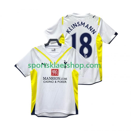 Tottenham Hotspur drakt KLINSMANN 18 2009 Retro Hjemmetrøye Kort erm 2010 , Herre