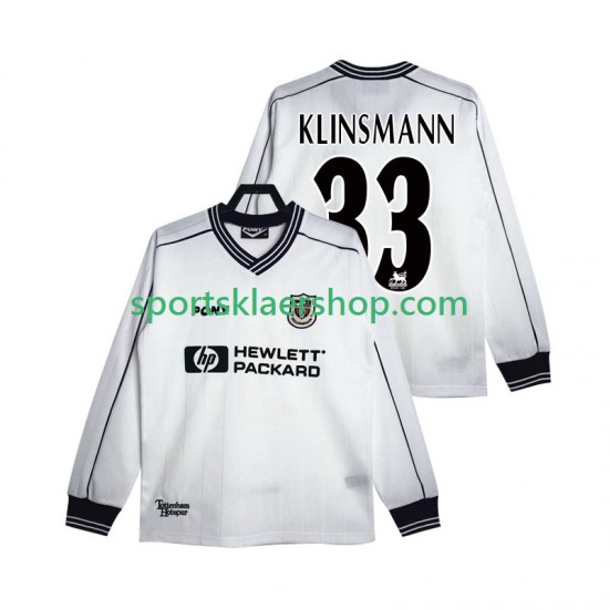 Tottenham Hotspur drakt KLINSMANN 33 1997 Retro Hjemmetrøye Lang erm 1999 , Herre