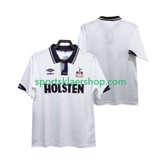 Tottenham Hotspur drakt 1991 1993 Retro Hjemmetrøye Kort erm , Herre