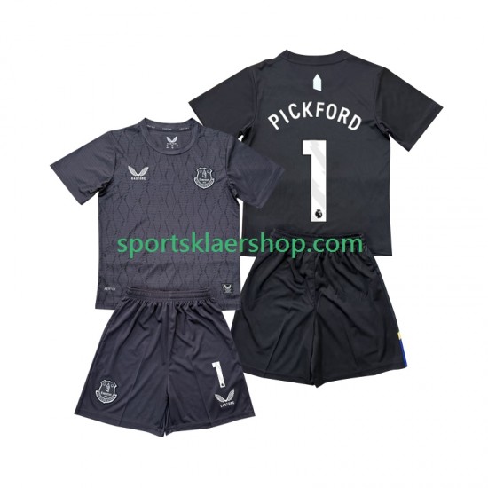 Everton drakt FC Pickford 1 Keeper Bortetrøye Kort erm 2025-2026 , Barnesett