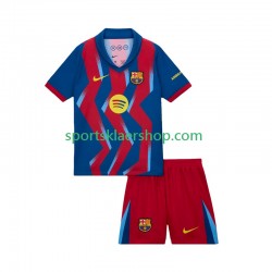 FC Barcelona drakt Fjerdetrøye Kort erm 2025-2026 , Barnesett
