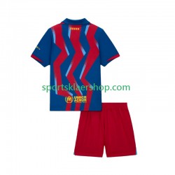 FC Barcelona drakt Fjerdetrøye Kort erm 2025-2026 , Barnesett
