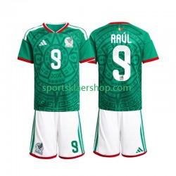 Mexico drakt Raul Jimenez 9 Hjemmetrøye Kort erm VM 2026 , Barnesett