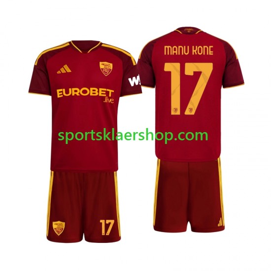 AS Roma drakt Manu Kone 17 Hjemmetrøye Kort erm 2026-2027 , Barnesett