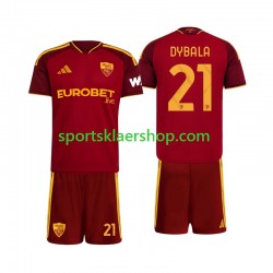 AS Roma drakt Paulo Dybala 21 Hjemmetrøye Kort erm 2026-2027 , Barnesett