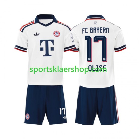 FC Bayern München drakt Michael Olise 17 Bortetrøye Kort erm 2026-2027 , Barnesett
