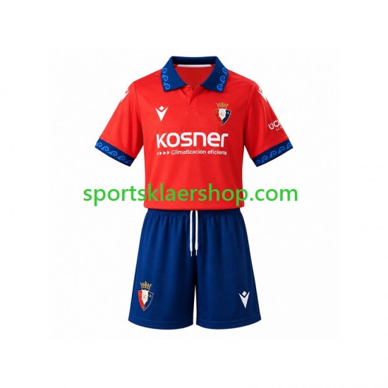 CA Osasuna drakt Hjemmetrøye Kort erm 2026-2027 , Barnesett