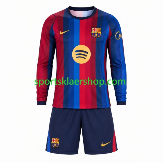FC Barcelona drakt Hjemmetrøye Lang erm 2026-2027 , Barnesett