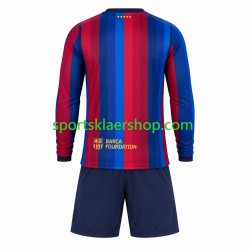 FC Barcelona drakt Hjemmetrøye Lang erm 2026-2027 , Barnesett