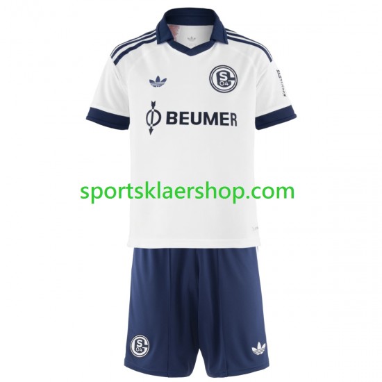Schalke 04 drakt FC Bortetrøye Kort erm 2026-2027 , Barnesett