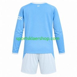 Manchester City drakt Hjemmetrøye Lang erm 2026-2027 , Barnesett