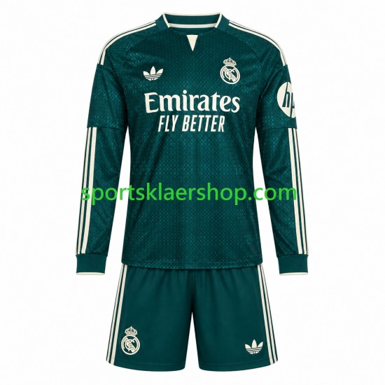 Real Madrid drakt Bortetrøye Lang erm 2026-2027 , Barnesett