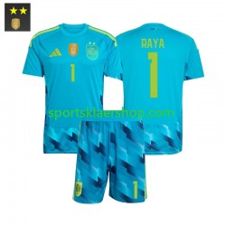 Spania drakt David Raya 1 Keeper Hjemmetrøye Kort erm 2026-2027 , Barnesett Spania drakt David Raya 1 Keeper Hjemmetrøye Kort erm 2026-2027 , Barnesett