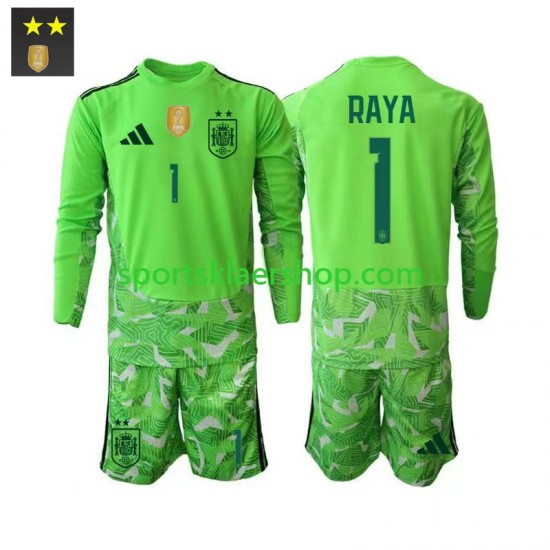 Spania drakt David Raya 1 Keeper Tredjetrøye Lang erm 2026-2027 , Barnesett
