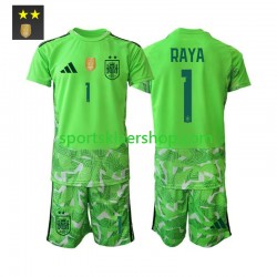 Spania drakt David Raya 1 Keeper Tredjetrøye Kort erm 2026-2027 , Barnesett Spania drakt David Raya 1 Keeper Tredjetrøye Kort erm 2026-2027 , Barnesett