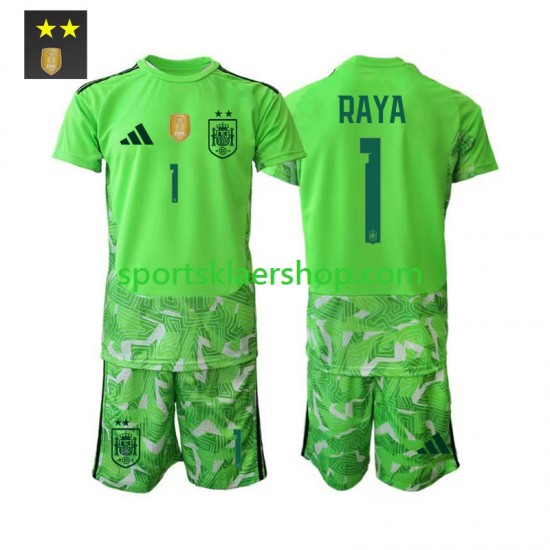 Spania drakt David Raya 1 Keeper Tredjetrøye Kort erm 2026-2027 , Barnesett