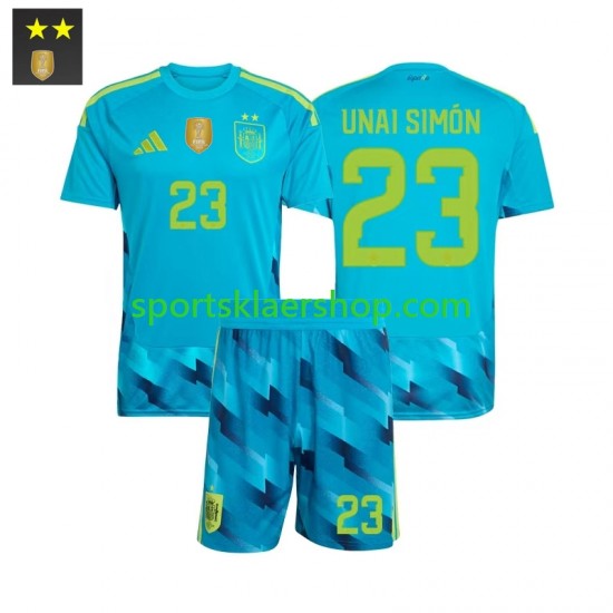 Spania drakt Unai Simon 23 Keeper Hjemmetrøye Kort erm 2026-2027 , Barnesett