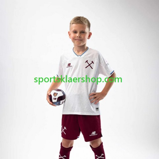 West Ham United drakt Bortetrøye Kort erm 2026-2027 , Barnesett