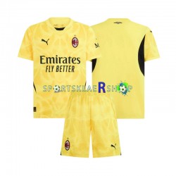 AC Milan drakt Keeper Bortetrøye Kort erm 2024-2025 , Barnesett AC Milan drakt Keeper Bortetrøye Kort erm 2024-2025 , Barnesett
