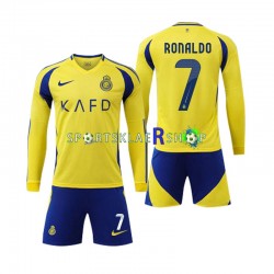 Al-Nassr drakt Cristiano Ronaldo 7 Hjemmetrøye Lang erm 2024-2025 , Barnesett