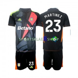 Aston Villa drakt Emiliano Martinez 23 Keeper Bortetrøye Kort erm 2024-2025 , Barnesett