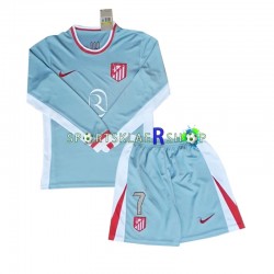 Atlético Madrid drakt Antoine Griezmann 7 Bortetrøye Lang erm 2024-2025 , Barnesett