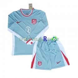 Atlético Madrid drakt Bortetrøye Lang erm 2024-2025 , Barnesett
