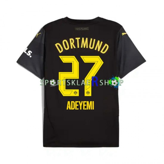 Borussia Dortmund drakt Karim Adeyemi 27 Bortetrøye Kort erm 2024-2025 , Herre Borussia Dortmund drakt Karim Adeyemi 27 Bortetrøye Kort erm 2024-2025 , Herre